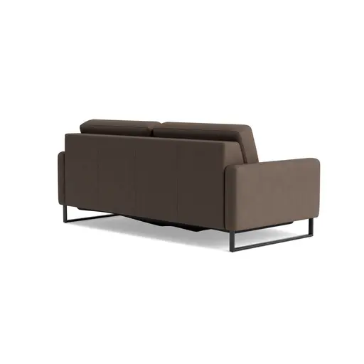 Sofa Aracena - 3-Sitzer inkl. Sitzvorzug motorisch, Leder, Dunkelbraun
