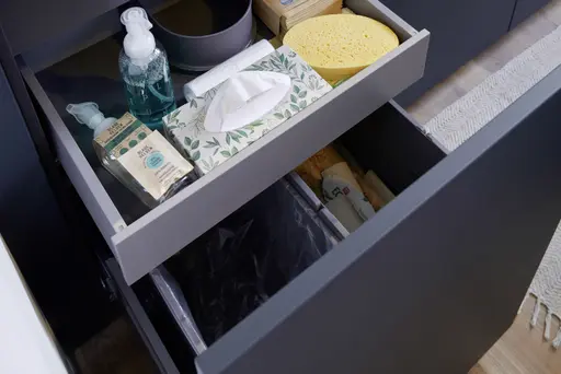 Inselküche 54.160 CO 4 522, Tiefblau samtmatt