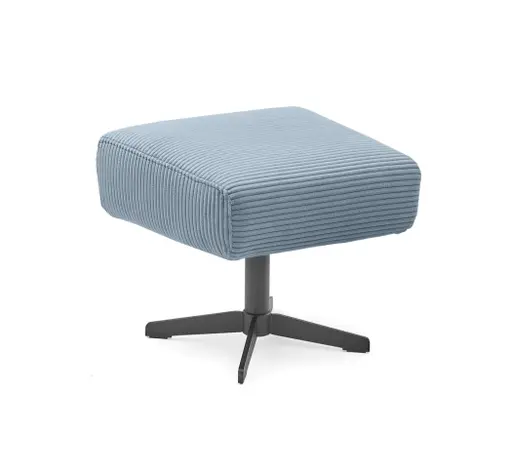 Hocker EILA - Stoff, Hellblau