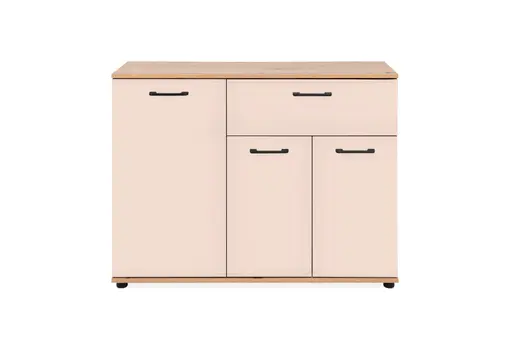 Sideboard- B ca. 100 cm, Eiche Dekor, Beige