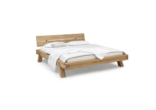 Bettgestell- Liegefläche ca. 180x200 cm, Buche, Massiv, Geölt