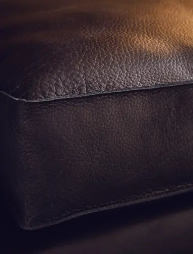 Sofa Aprino 3 - 4-Sitzer XXL, Dickleder, Schiefergrau, Armlehne Kissen