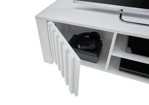 TV-Lowboard - B ca. 154 cm, Weiß