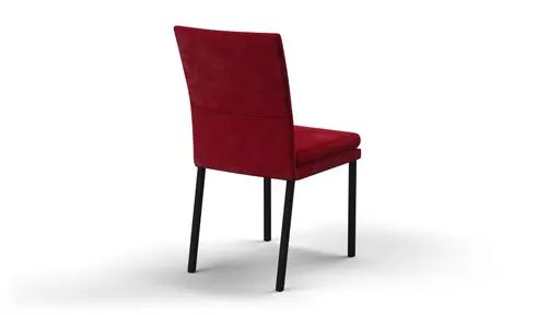 Stuhl Saragossa - Stoff, Rot