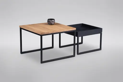 Couchtisch - LB ca. 49x49 cm, Schwarz