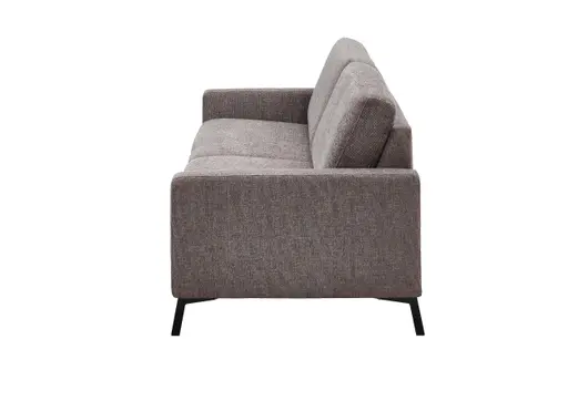 Sofa - 2-Sitzer, Relaxfunktion motorisch, Stoff, Braun