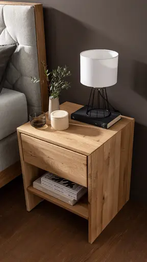 Nachttisch Alpin Luxe - Wildeiche natur geölt