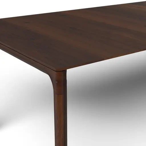 Esstisch 3400 - ausziehbar, LB ca. 220x100 cm, Astiger Nussbaum massiv