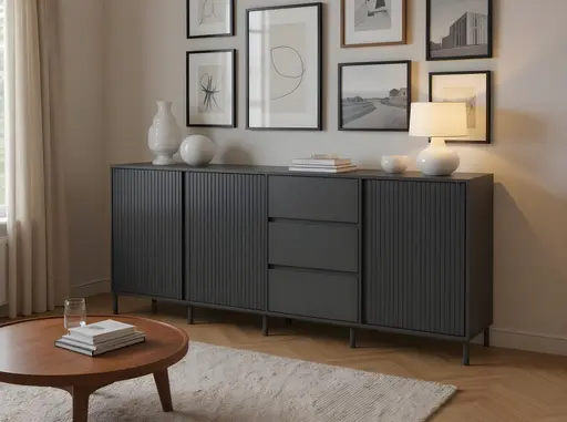 Sideboard - B ca. 212 cm, Anthrazit