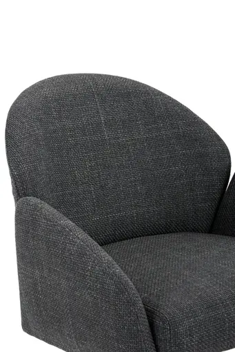 Barhocker - drehbar, höhenverstellbar, Stoff, Anthrazit