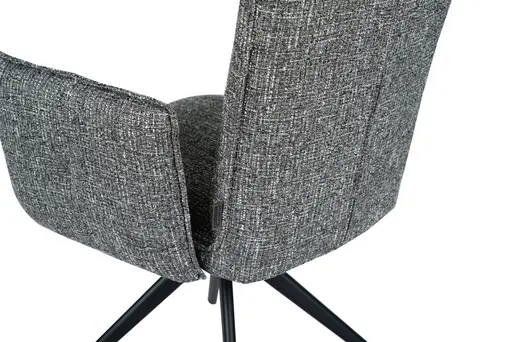 Armlehnstuhl MARCIA - drehbar, Stoff, Grau