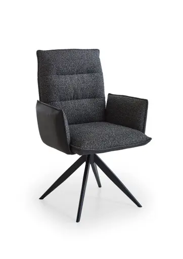Armlehnstuhl - drehbar, Stoff anthrazit