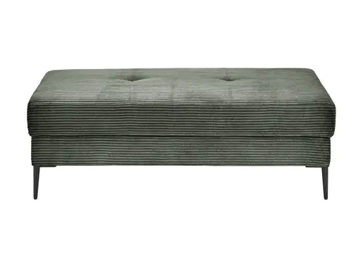 Hocker - Stoff, Grün