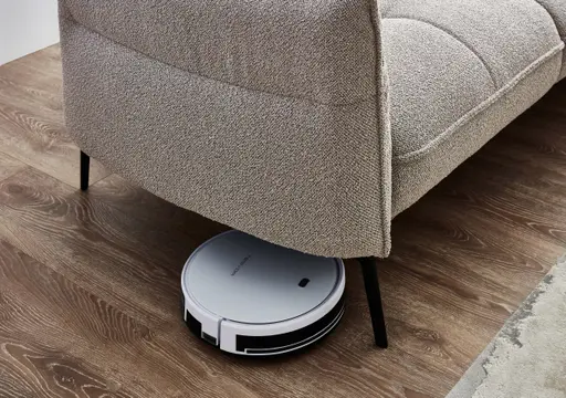 Ecksofa -2-Sitzer mit Longchair rechts, Stoff, Natur