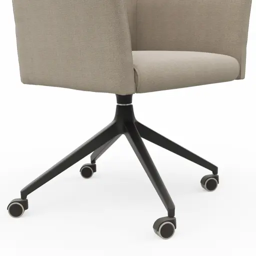 Armlehnstuhl Cosyra - drehbar, Stoff, Beige