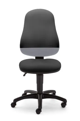 Drehstuhl - Stoff, Schwarz, Grau