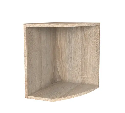 Aufsatz für Abschlußregal- B ca. 30 cm, Eiche Dekor