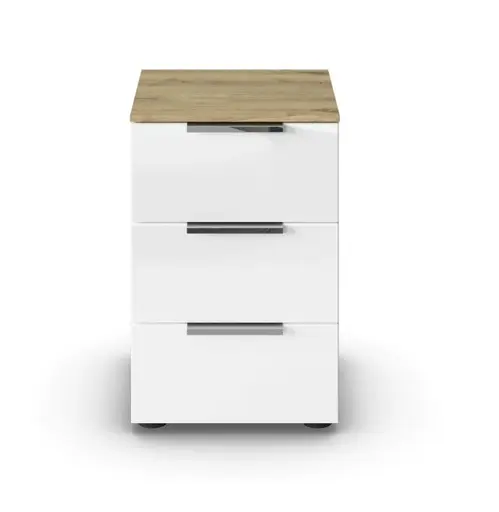 Nako RIPP- Eiche Dekor, Glas, Weiß