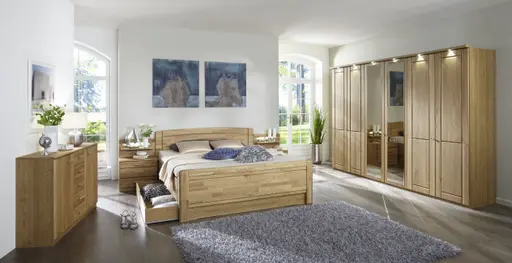 Bett EM Steyr - Liegefläche ca. 180x200 cm, Eiche teilmassiv