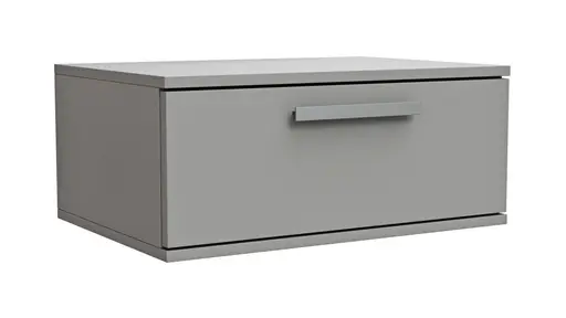 Hängeschrank Viana - Holzwerkstoff, Steingrau