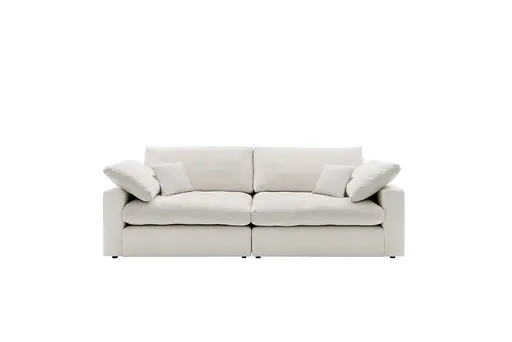 Sofa Palmdale - 3-Sitzer, inkl. Kissen, Stoff, Natur