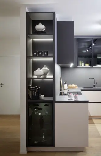 L-Küche 54.160 CO 6 522, Zartrose samtmatt 