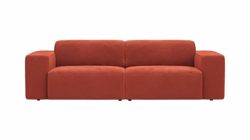 Sofa Elementos - 3-Sitzer XL, Stoff, Campari