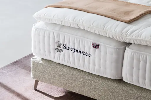  Boxspringbett Contur 4600 - Liegefläche  ca.180x200 cm, Boucle, Beige