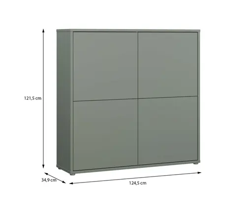Kommode FAID- B ca. 124 cm, Salbei