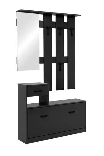 Kleingarderobe- B ca. 100 cm, Anthrazit