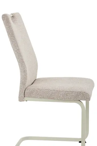 Freischwinger - Stoff, Creme