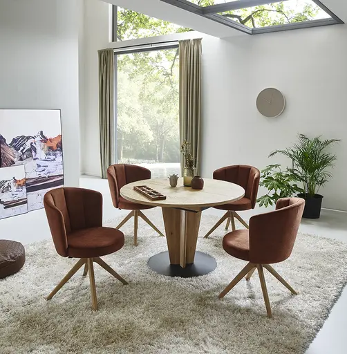 Stuhl - Stoff, Kupfer