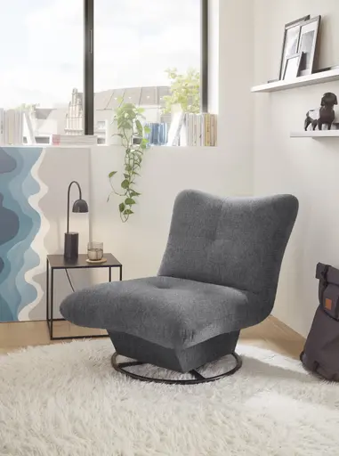 Drehsessel - Stoff, Anthrazit