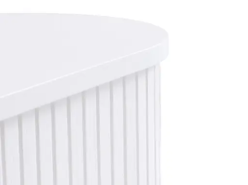 TV-Lowboard - B ca. 180 cm, Eiche Furnier, Weiß