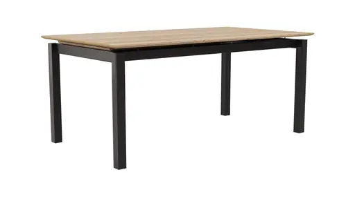 Esstisch Rushmore - ausziehbar, LB ca. 180x100 cm, Eiche massiv, bianco geölt