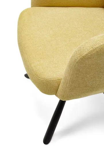 Armlehnstuhl - drehbar, Microfaser, Gelb