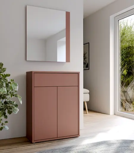 Kompaktgarderobe FAID- Terracotta