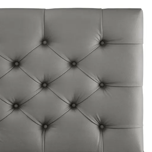 Boxspringbett SANDRIN E- Liegefläche ca. 180x200 cm, Stoff, Dunkelgrau