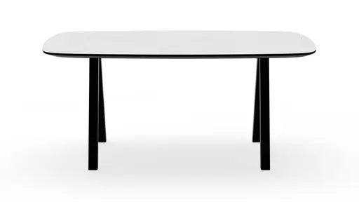 Esstisch Jari - LB ca. 180x95 cm, Keramik, Weiß