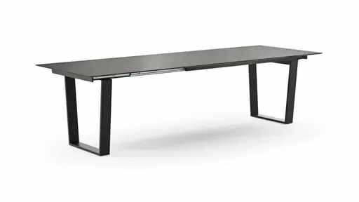 Esstisch Dinner - verlängerbar, LB ca. 180x95 cm, Kunststoff, Dunkelgrau