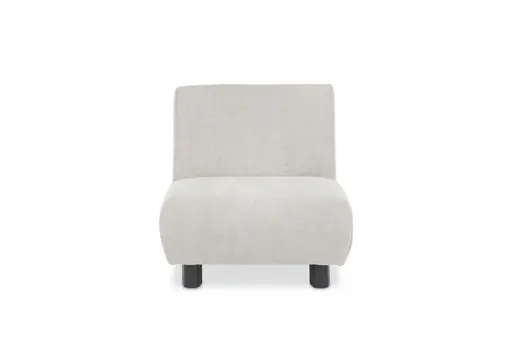 Faltsessel EBBY - ohne Armlehne inkl. Schlaffunktion, Stoff, Creme