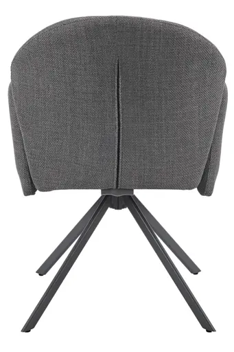 Armlehnstuhl - drehbar, Stoff, Grau