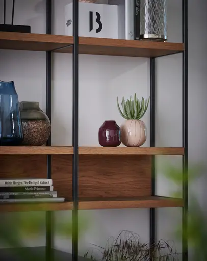 Wohnwand Catona - Lack matt, Weiß