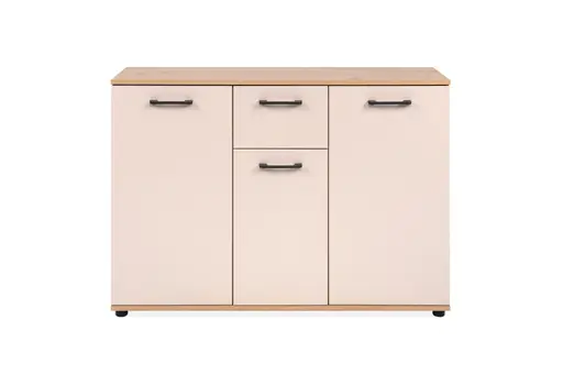 Sideboard- B a. 107 cm, Eiche Dekor, Beige