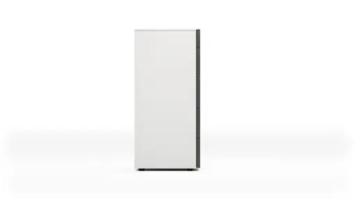 Kommode Loretto - BHT ca. 60x115x53 cm, Lack matt, Weiß