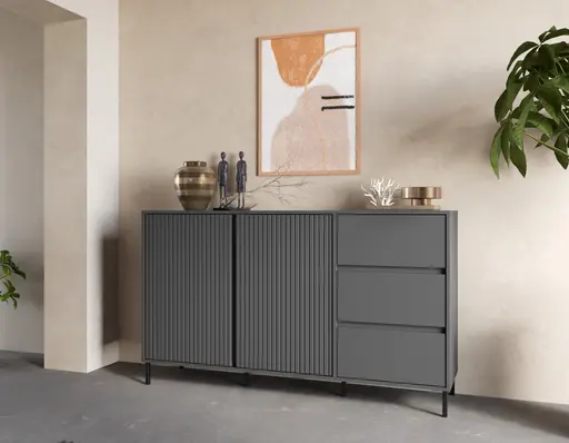 Sideboard - B ca. 158 cm, Anthrazit