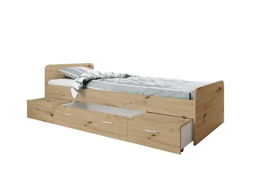 Kojenbett - Liegefläche ca. 90x200 cm, Artisan Eiche Nachbildung