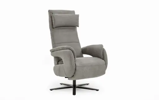 Drehsessel - Größe M, inkl. Relaxfunktion, Stoff, Grau
