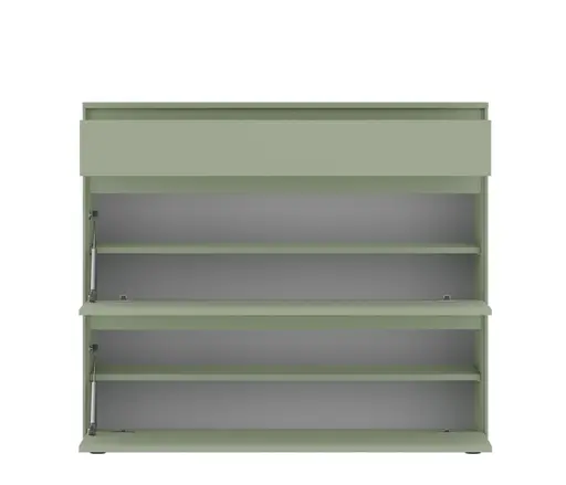 Schuhschrank - B ca. 111,5 cm, Salbei