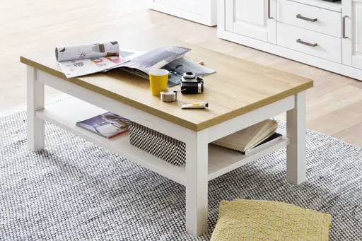 Couchtisch - LBH ca. 114x70x46 cm, Pinie Nachbildung